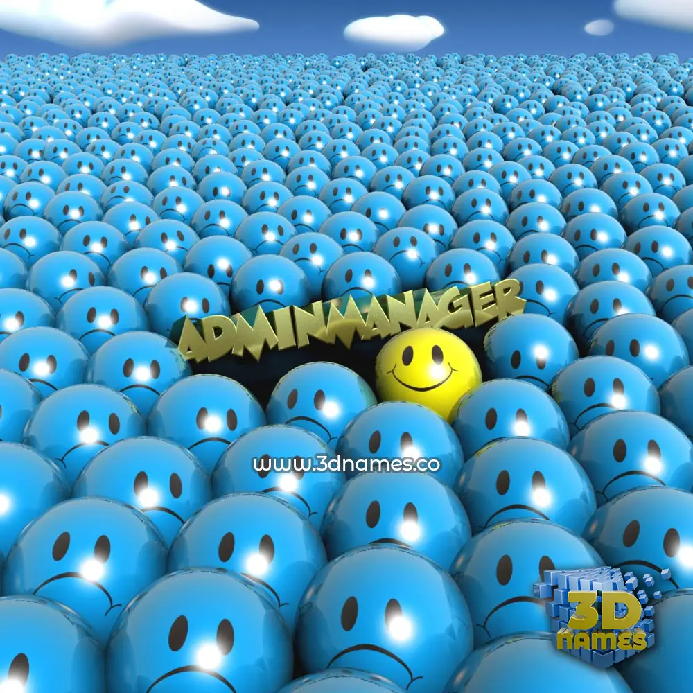adminmanager in Special Smileys style - 3D name wallpaper