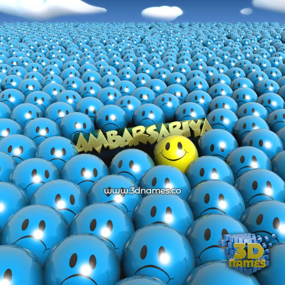 ambarsariya in Special Smileys style - 3D name wallpaper
