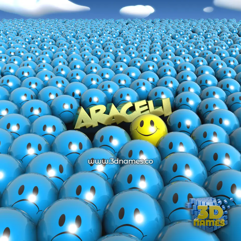 araceli in Special Smileys style - 3D name wallpaper