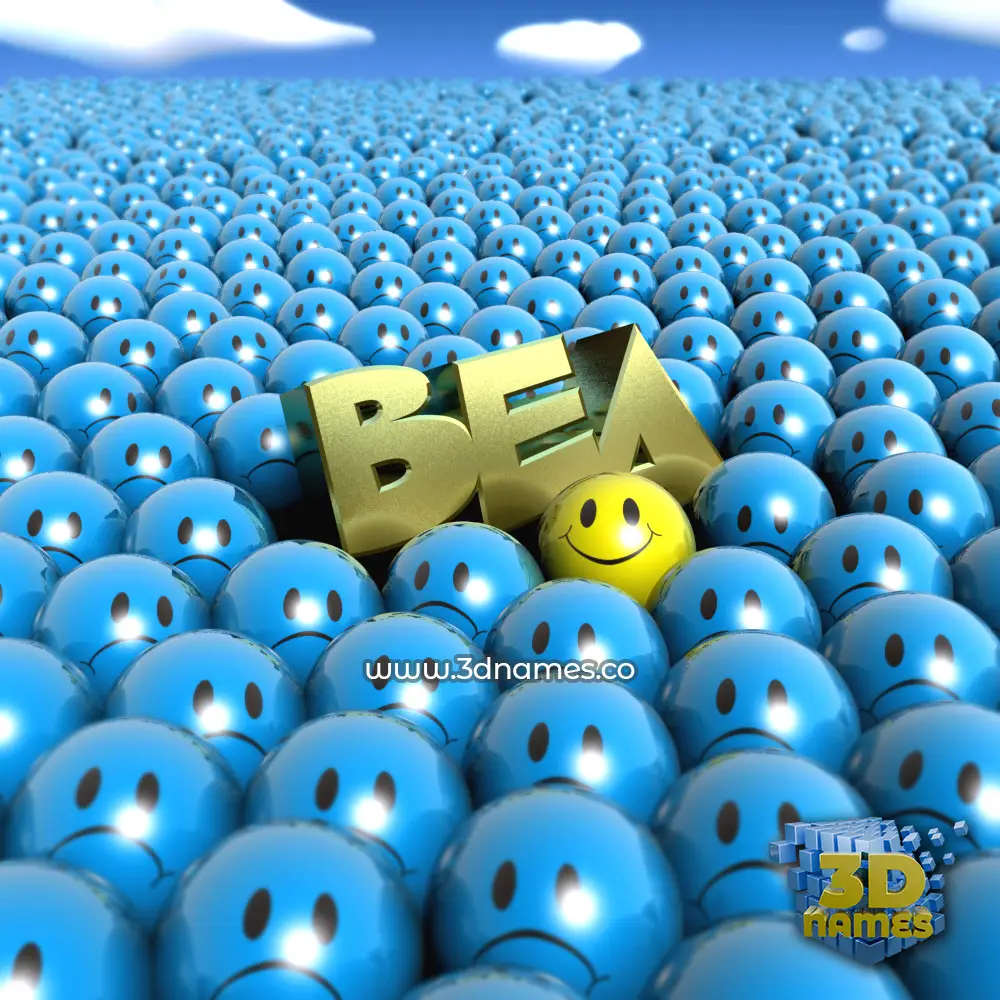 bea in Special Smileys style - 3D name wallpaper