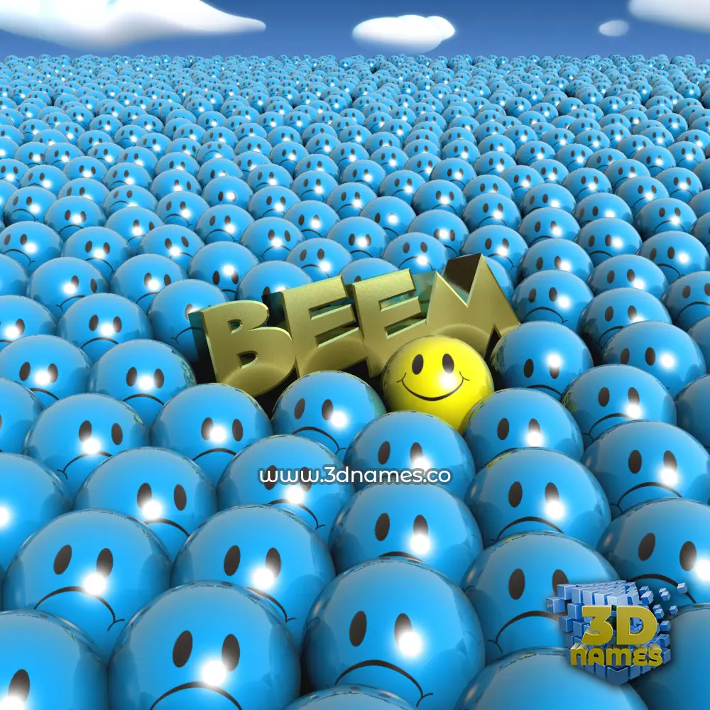 beem in Special Smileys style - 3D name wallpaper