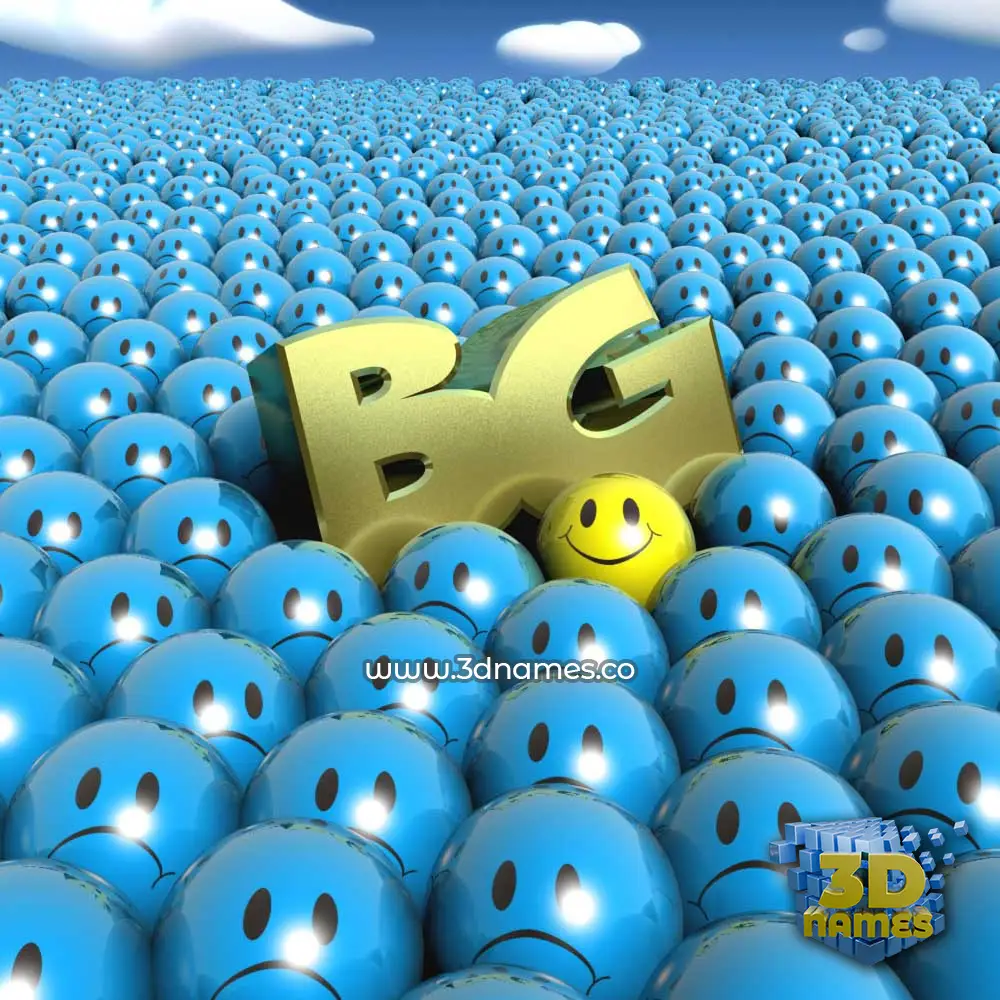 bg in Special Smileys style - 3D name wallpaper