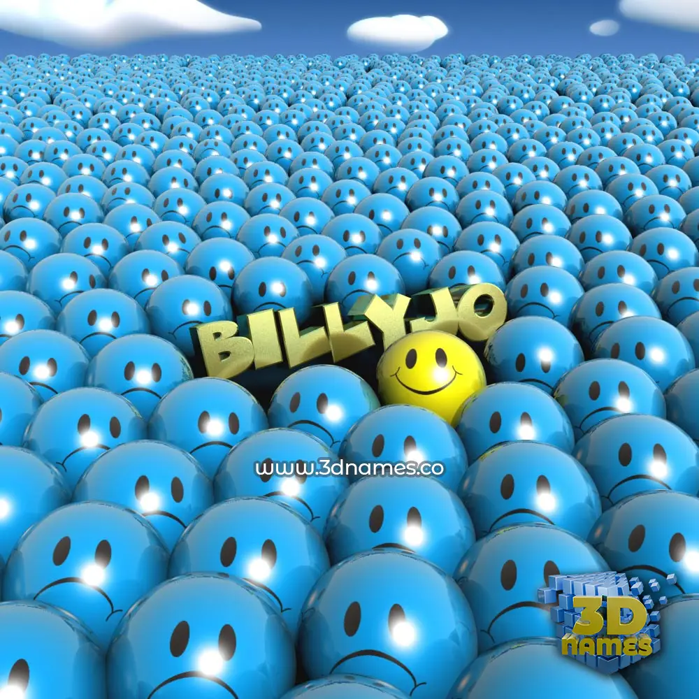 billyjo in Special Smileys style - 3D name wallpaper