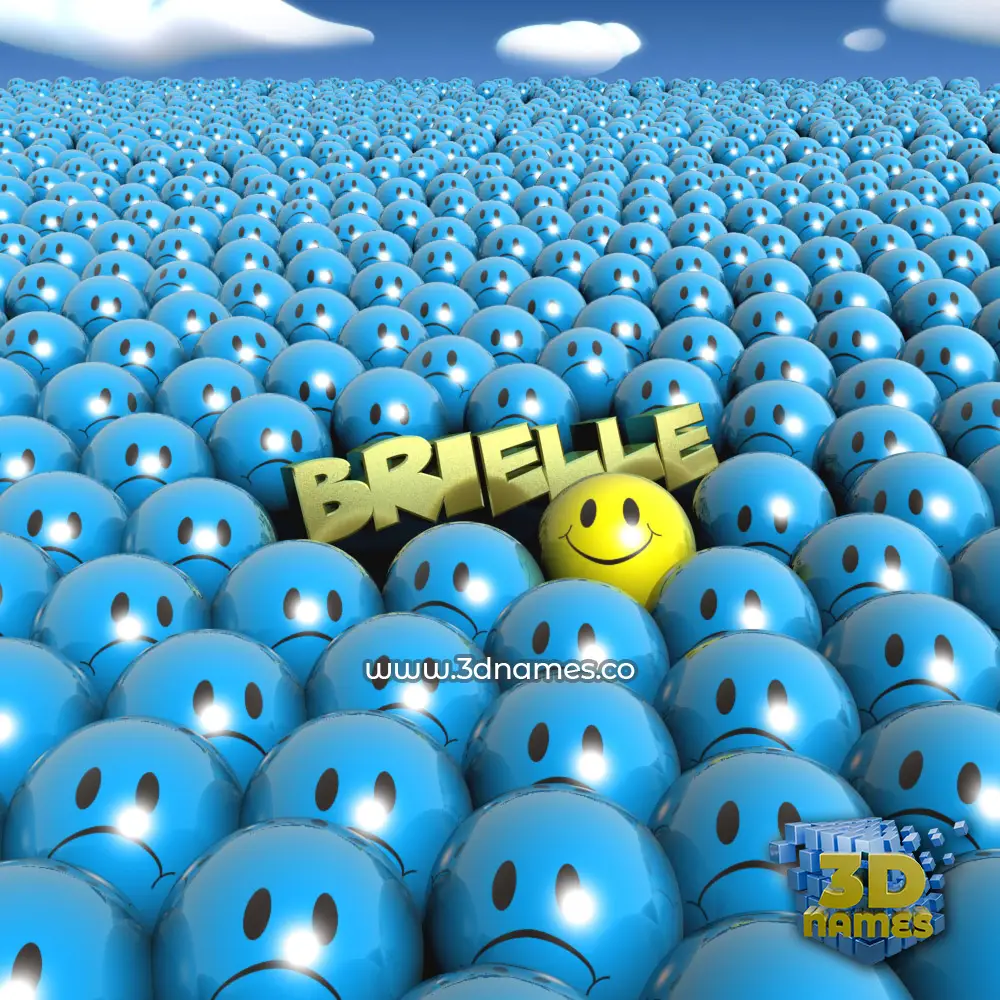 brielle in Special Smileys style - 3D name wallpaper