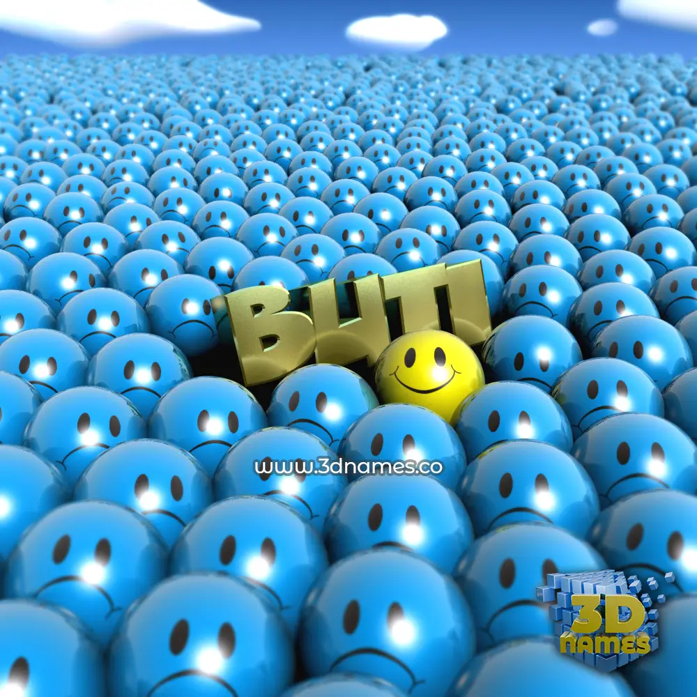 buti in Special Smileys style - 3D name wallpaper
