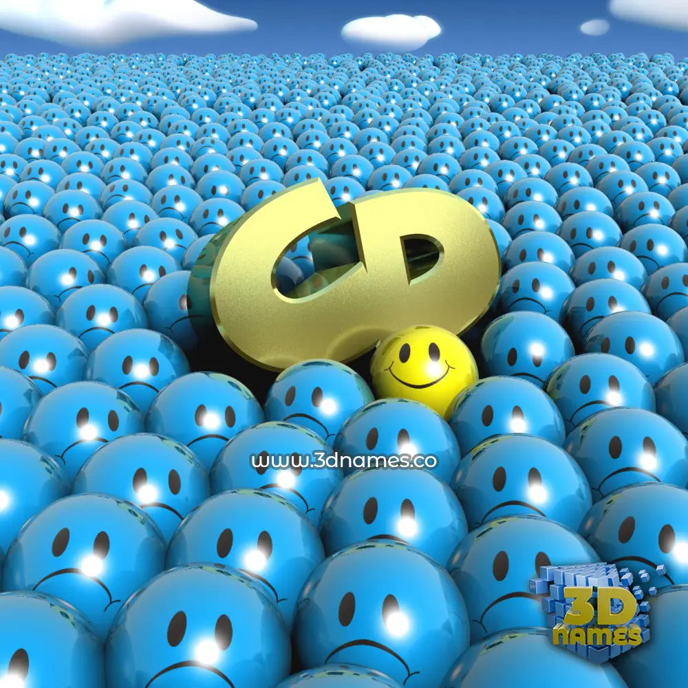 cd in Special Smileys style - 3D name wallpaper