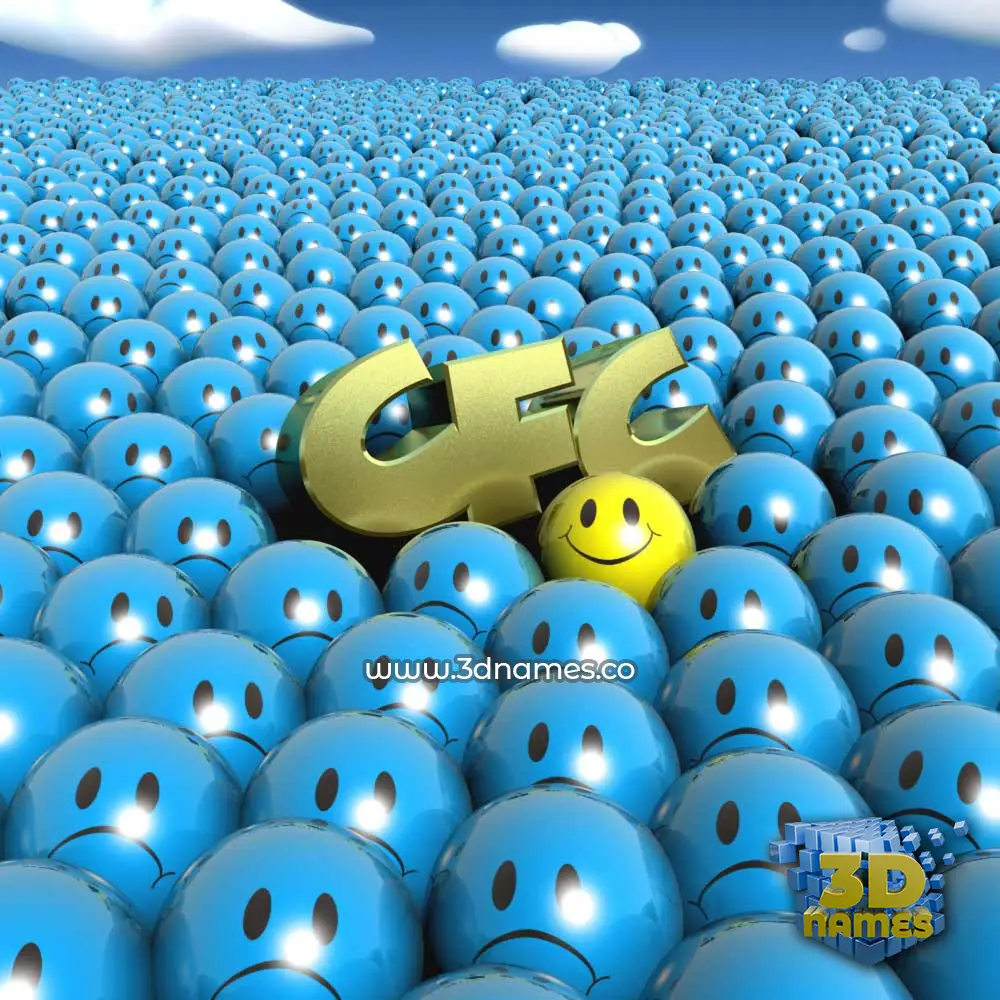 cfc in Special Smileys style - 3D name wallpaper