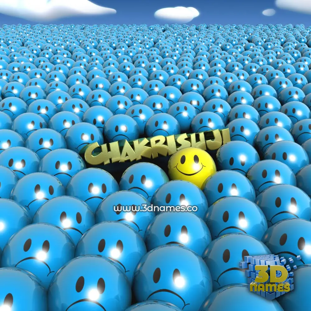 chakrisuji in Special Smileys style - 3D name wallpaper