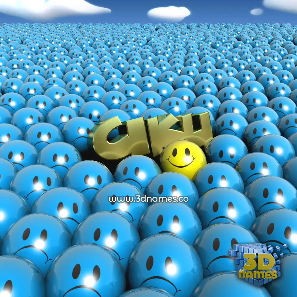 ciku in Special Smileys style - 3D name wallpaper