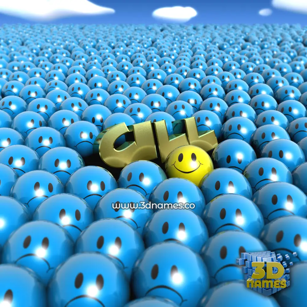 cill in Special Smileys style - 3D name wallpaper
