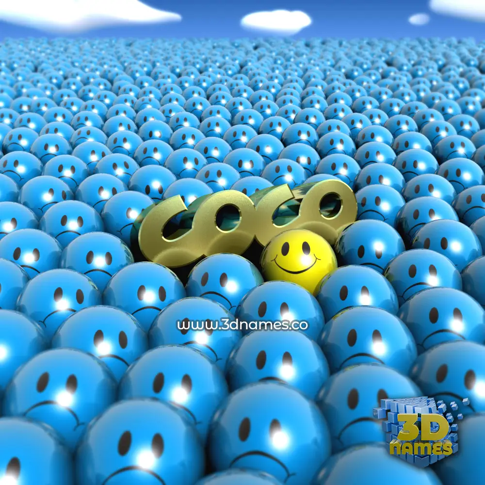 coco in Special Smileys style - 3D name wallpaper