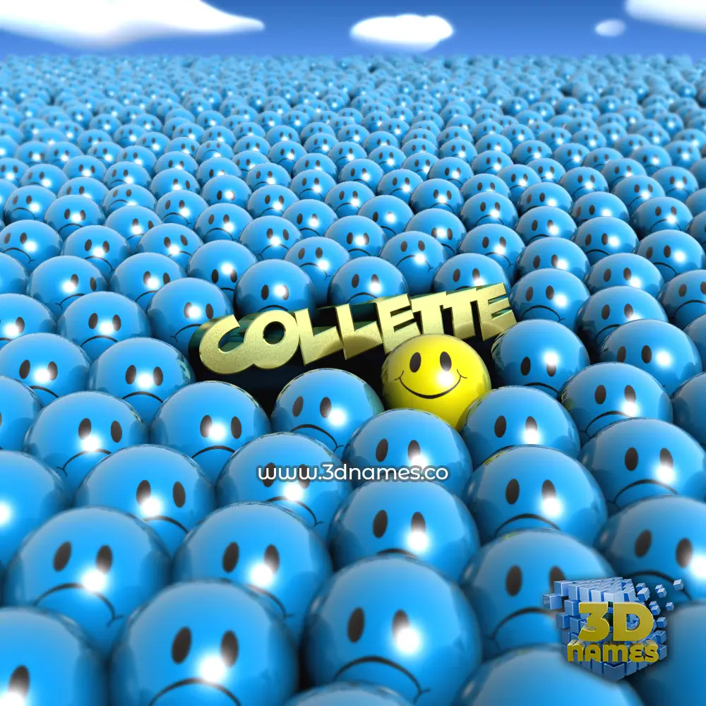 collette in Special Smileys style - 3D name wallpaper