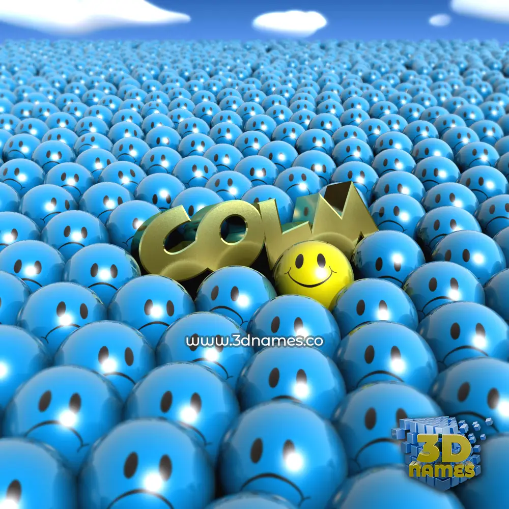 colm in Special Smileys style - 3D name wallpaper