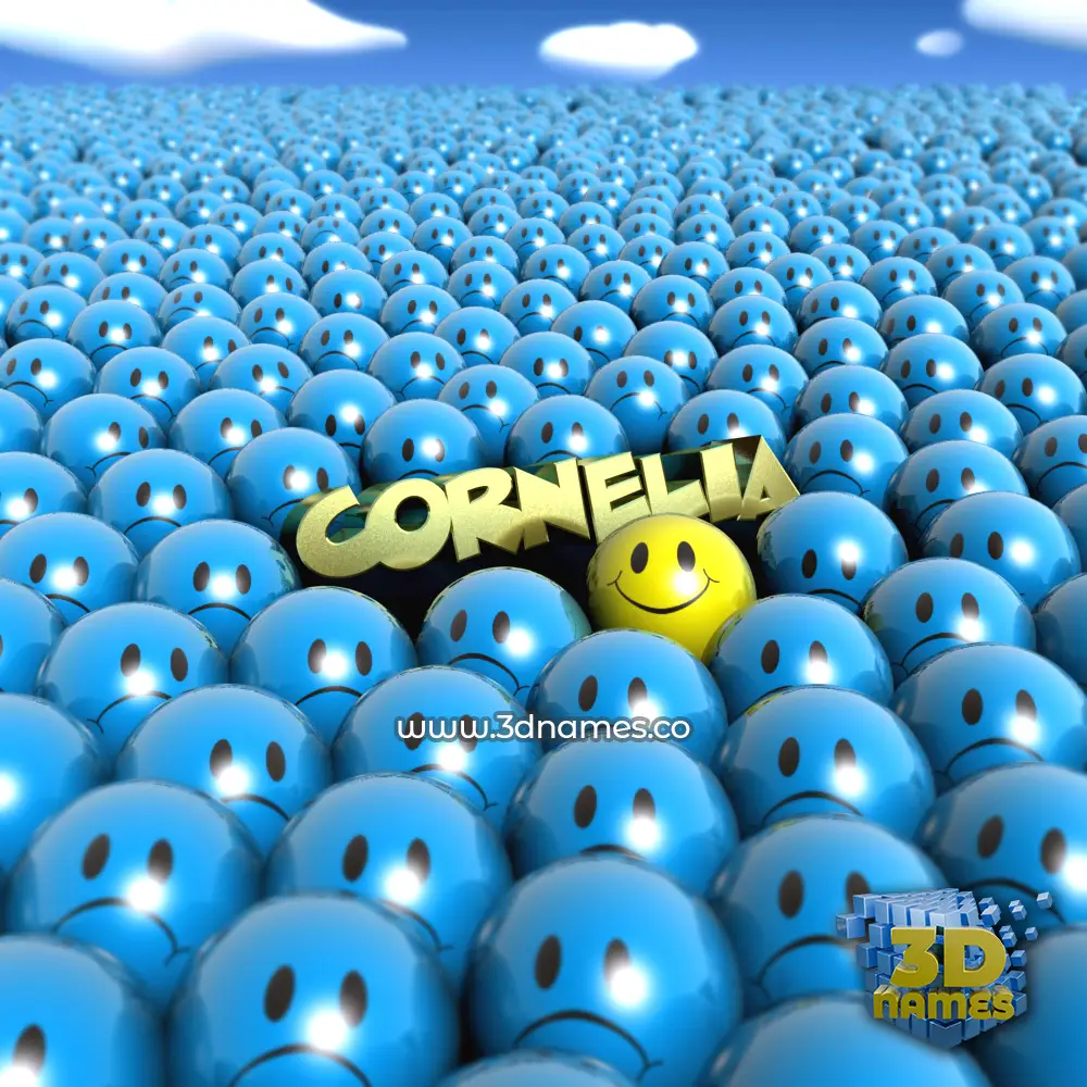 cornelia in Special Smileys style - 3D name wallpaper