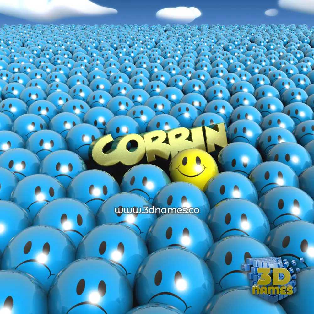 corrin in Special Smileys style - 3D name wallpaper