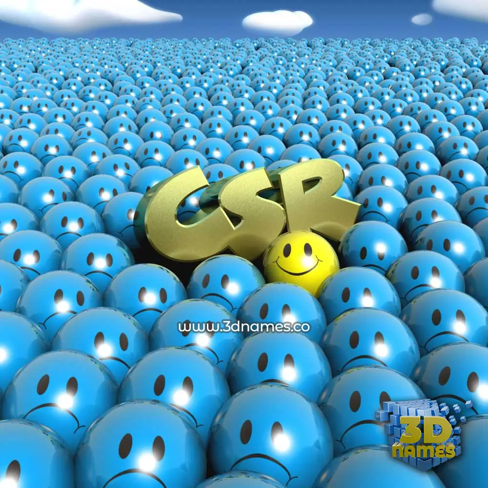 csr in Special Smileys style - 3D name wallpaper