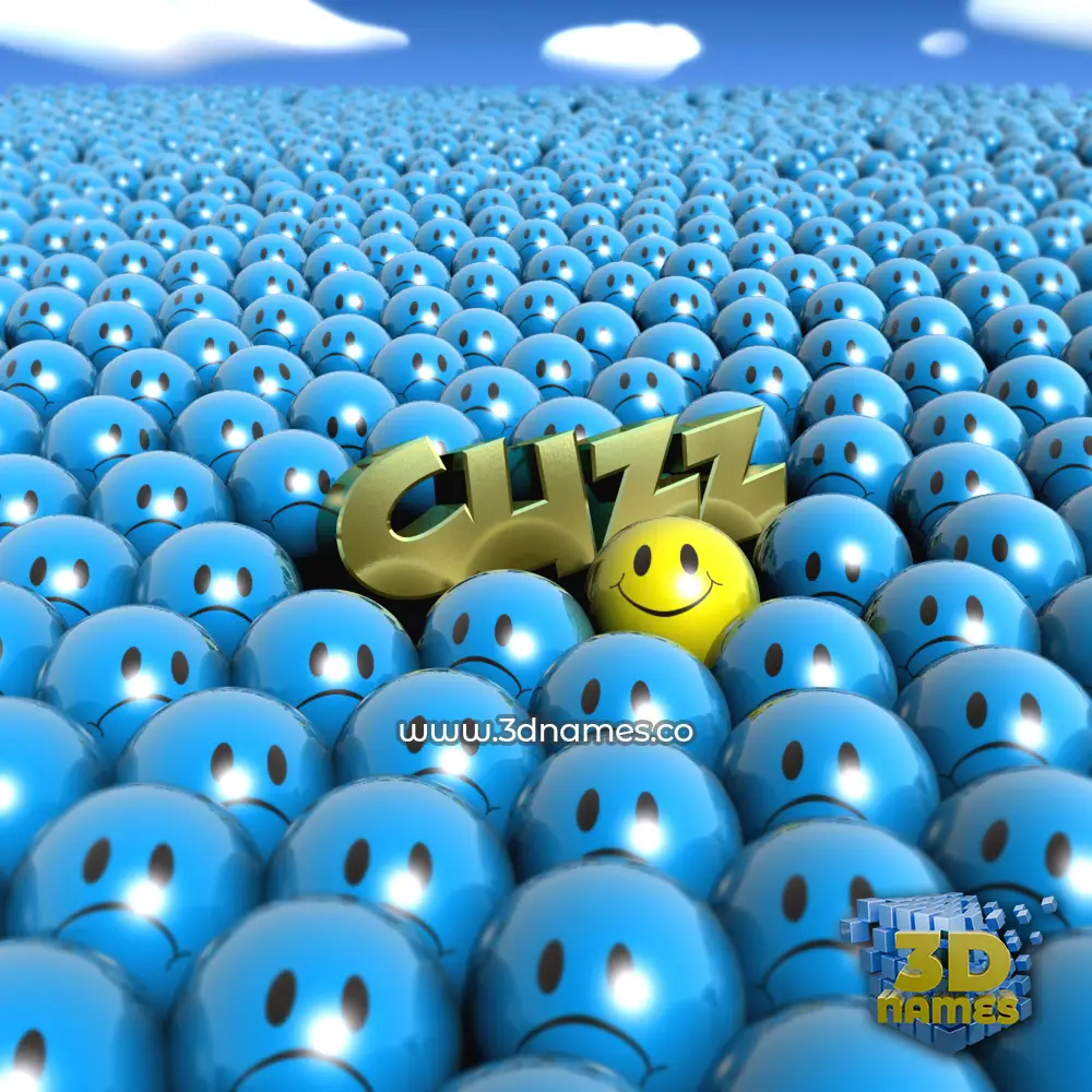 cuzz in Special Smileys style - 3D name wallpaper