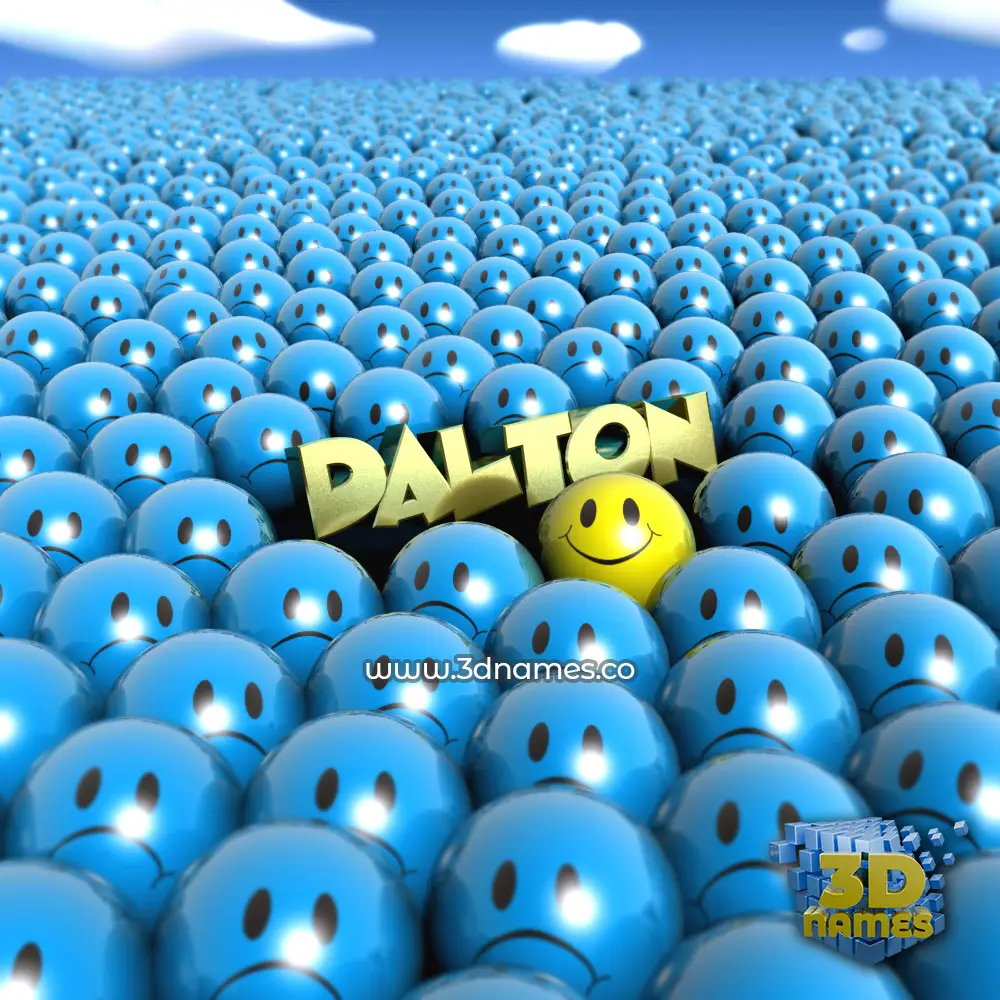 dalton in Special Smileys style - 3D name wallpaper