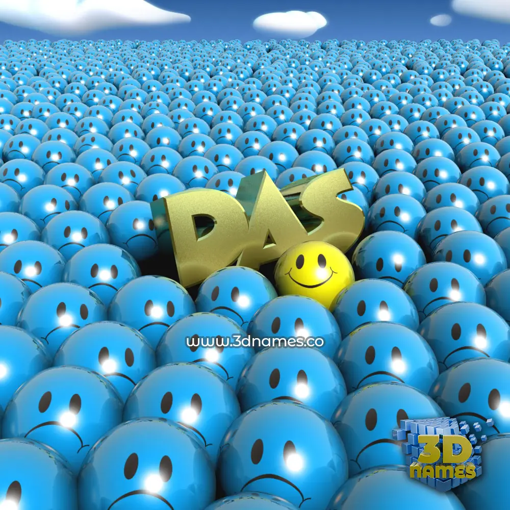 das in Special Smileys style - 3D name wallpaper