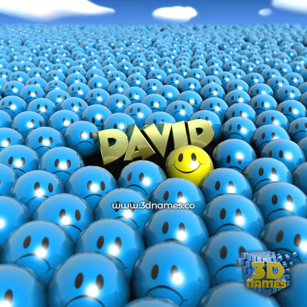david in Special Smileys style - 3D name wallpaper