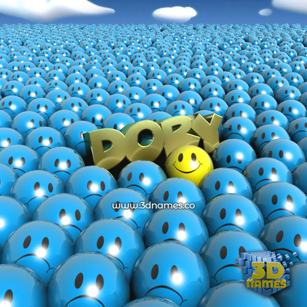 dory in Special Smileys style - 3D name wallpaper