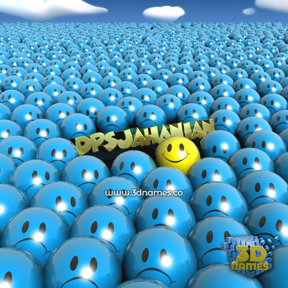 dpsjahanian in Special Smileys style - 3D name wallpaper