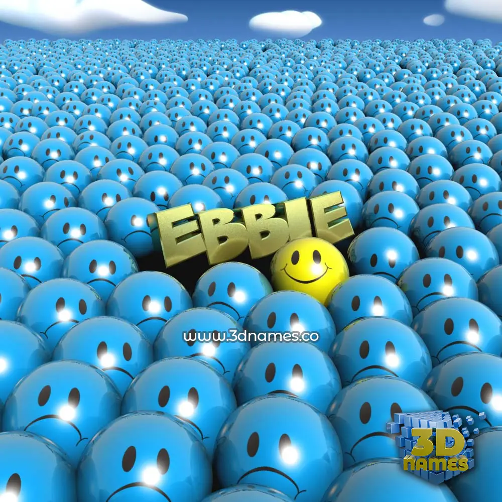 ebbie in Special Smileys style - 3D name wallpaper
