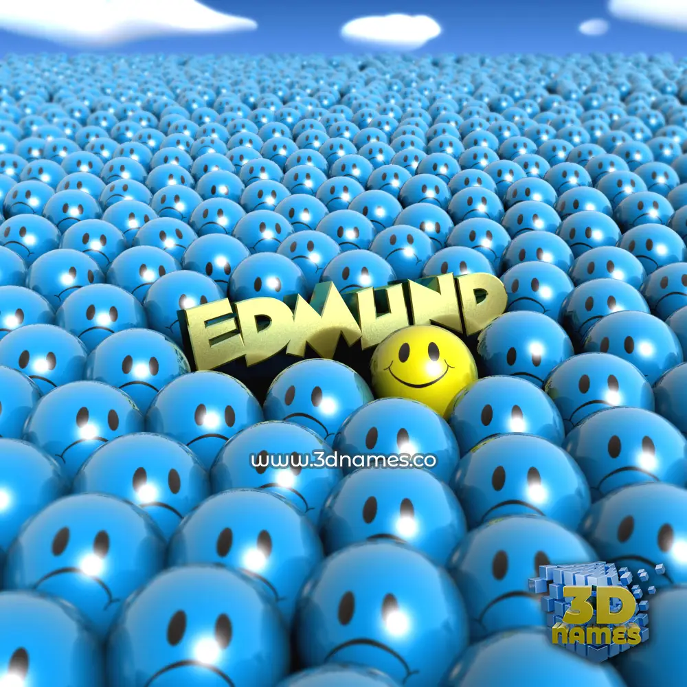 edmund in Special Smileys style - 3D name wallpaper