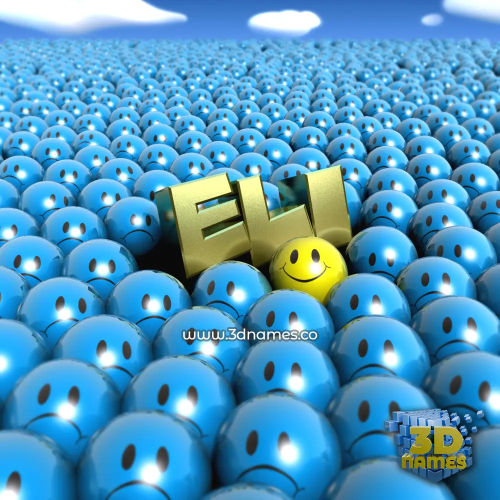 eli in Special Smileys style - 3D name wallpaper