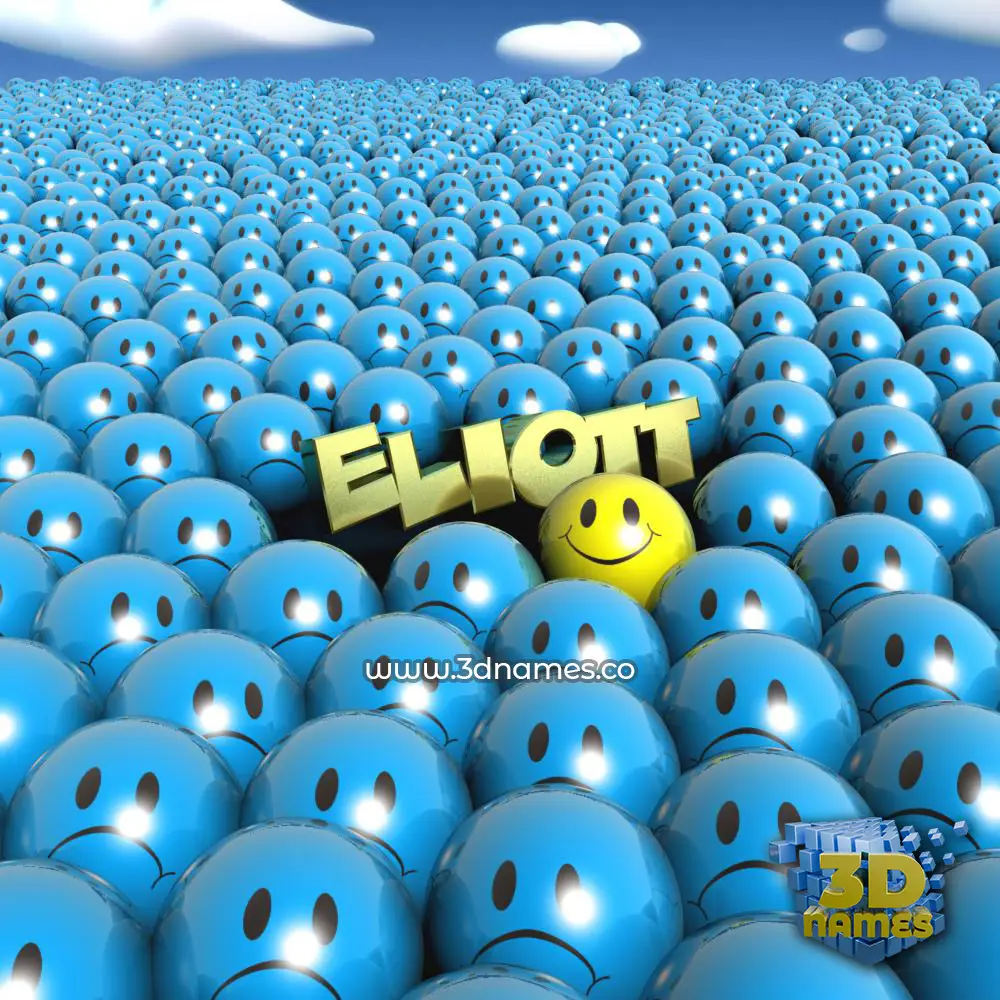 eliott in Special Smileys style - 3D name wallpaper