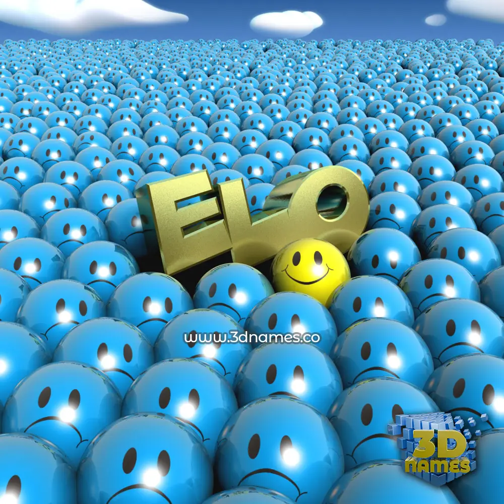 elo in Special Smileys style - 3D name wallpaper
