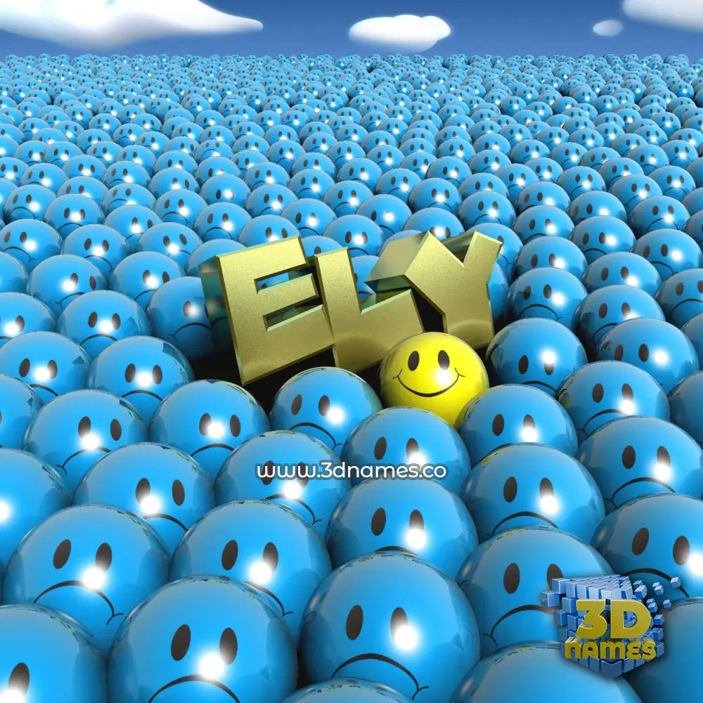 ely in Special Smileys style - 3D name wallpaper