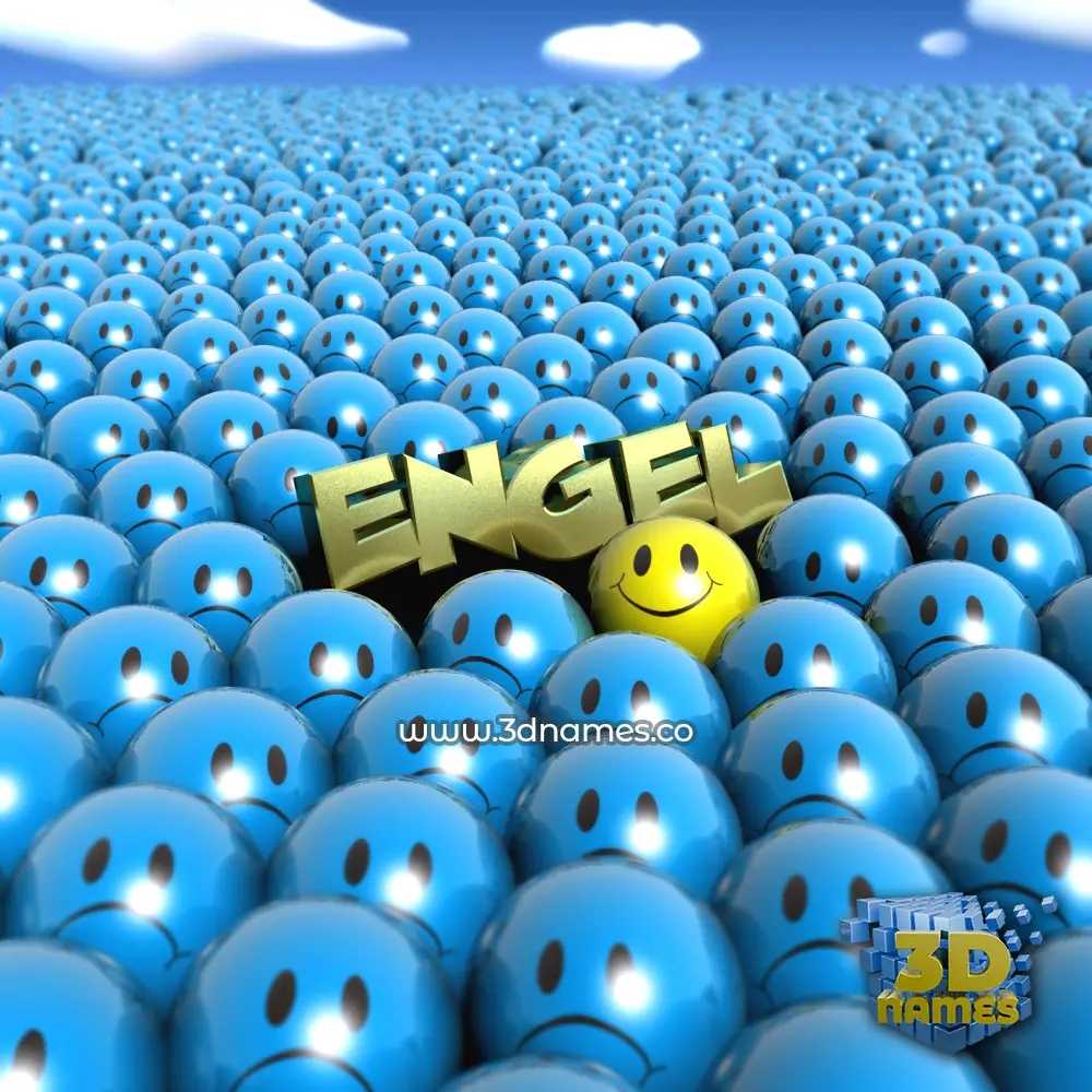 engel in Special Smileys style - 3D name wallpaper