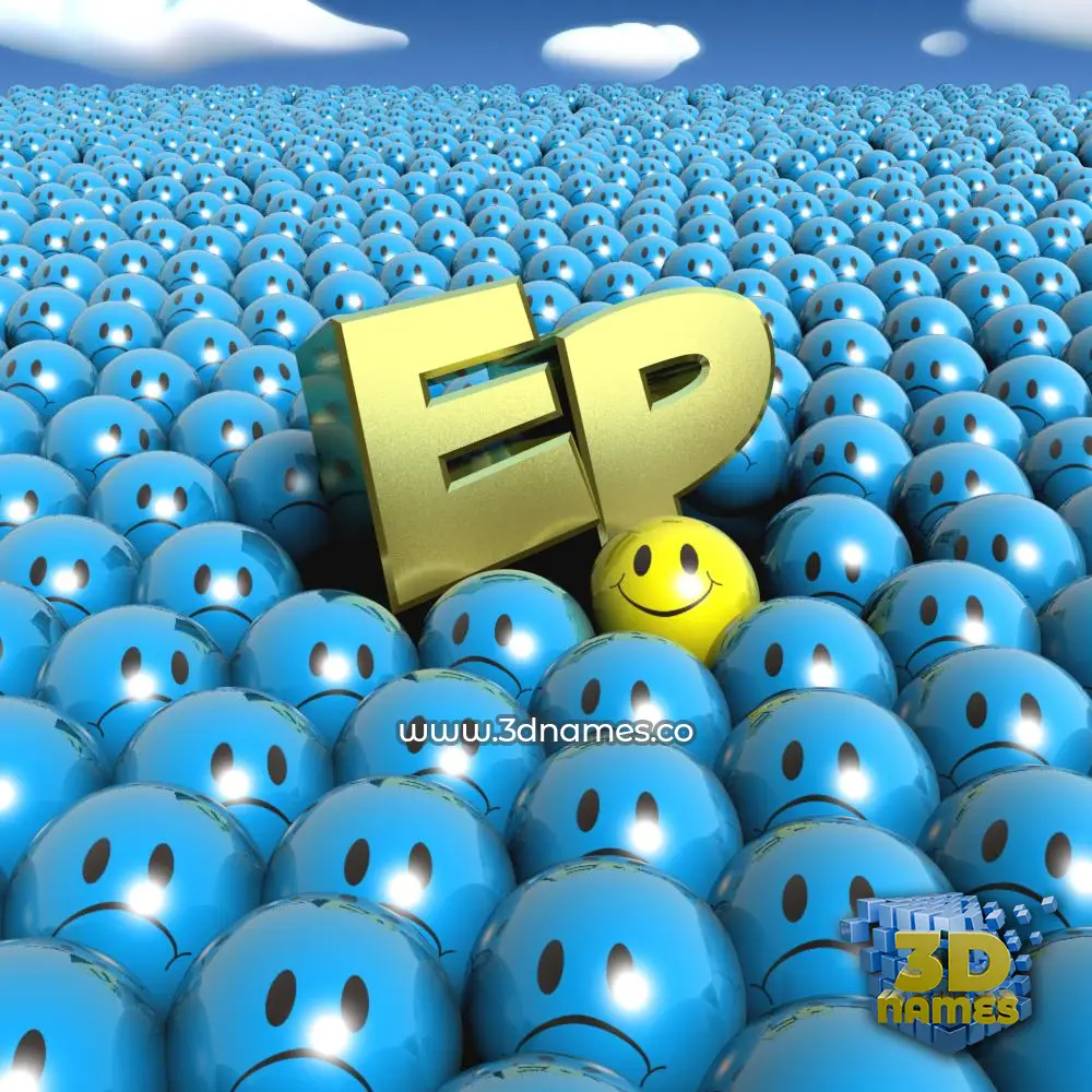 ep in Special Smileys style - 3D name wallpaper