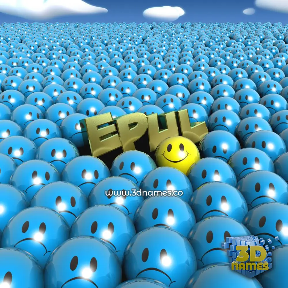 epul in Special Smileys style - 3D name wallpaper
