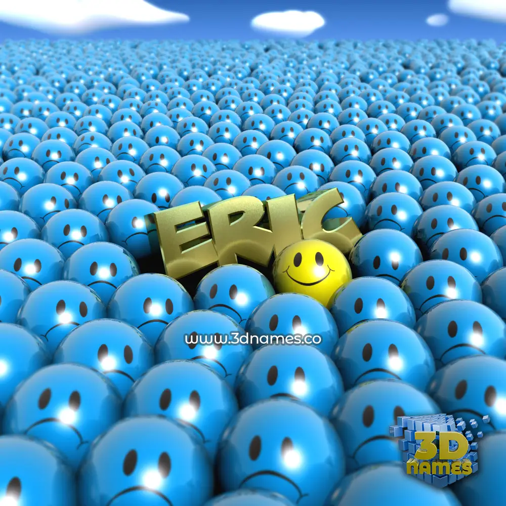 eric in Special Smileys style - 3D name wallpaper