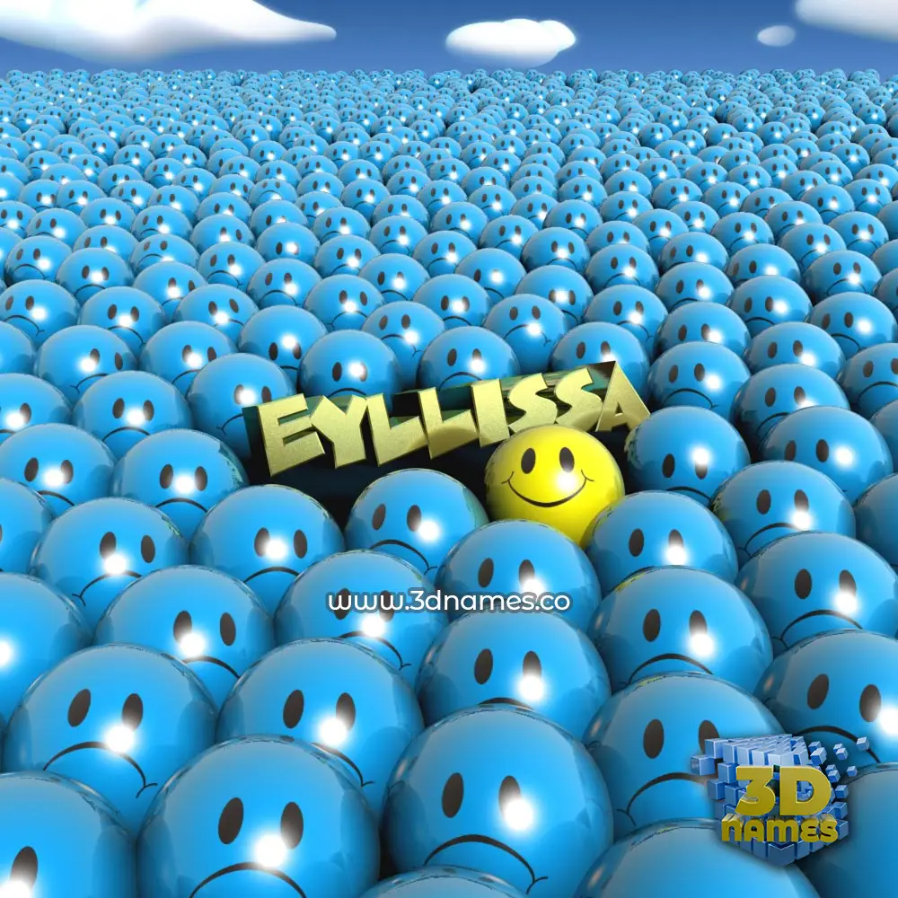 eyllissa in Special Smileys style - 3D name wallpaper