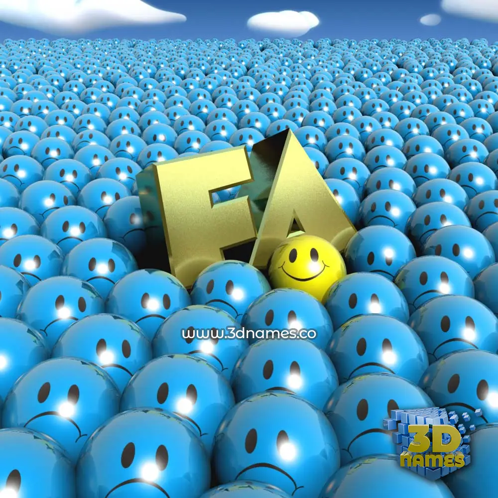fa in Special Smileys style - 3D name wallpaper