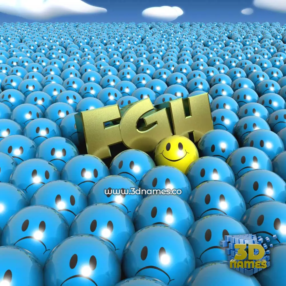 fgh in Special Smileys style - 3D name wallpaper