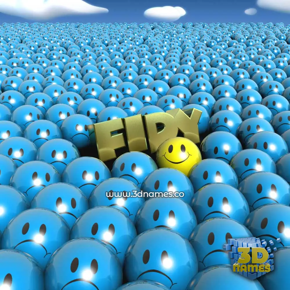 fidy in Special Smileys style - 3D name wallpaper