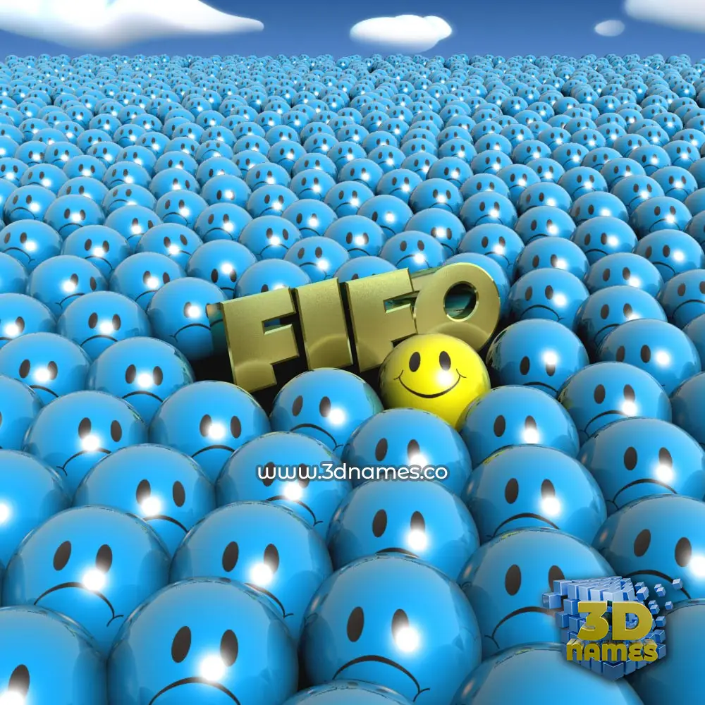 fifo in Special Smileys style - 3D name wallpaper