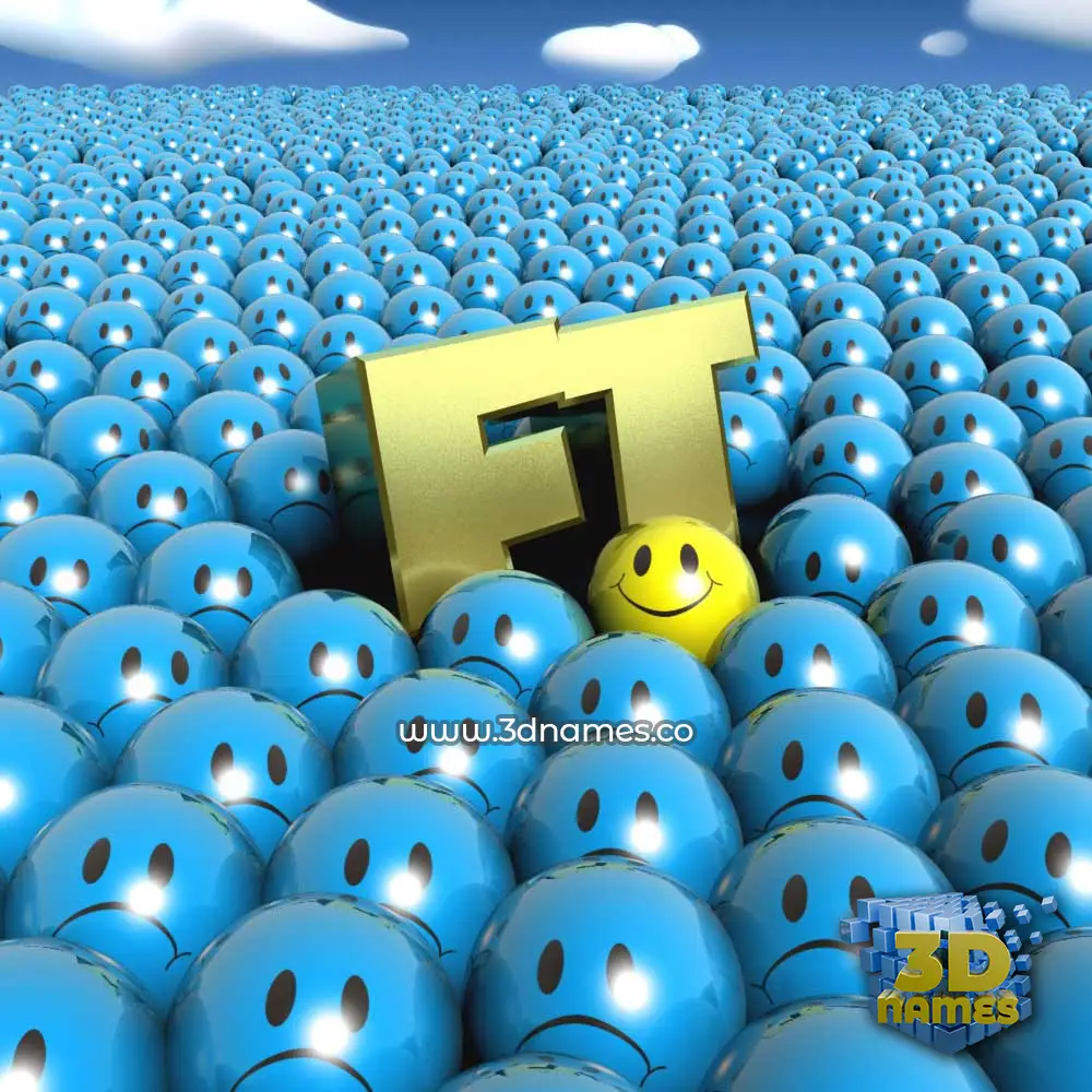 ft in Special Smileys style - 3D name wallpaper