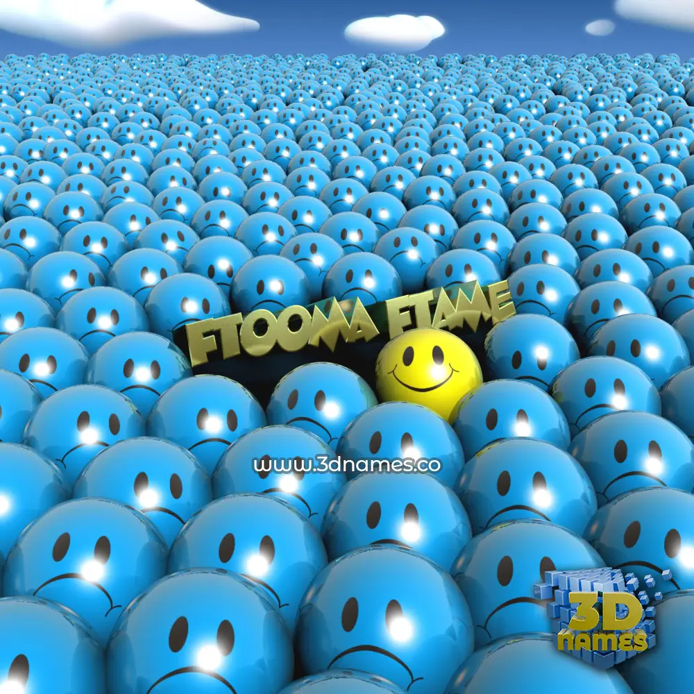 ftooma ftame in Special Smileys style - 3D name wallpaper
