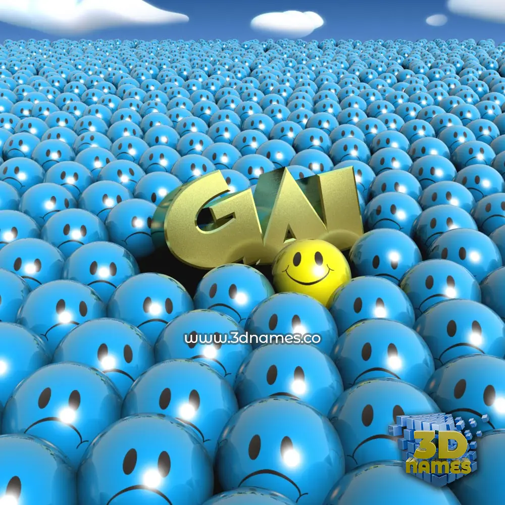 gai in Special Smileys style - 3D name wallpaper