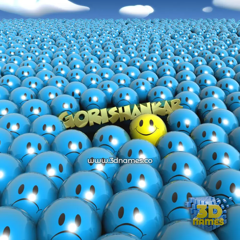 gorishankar in Special Smileys style - 3D name wallpaper