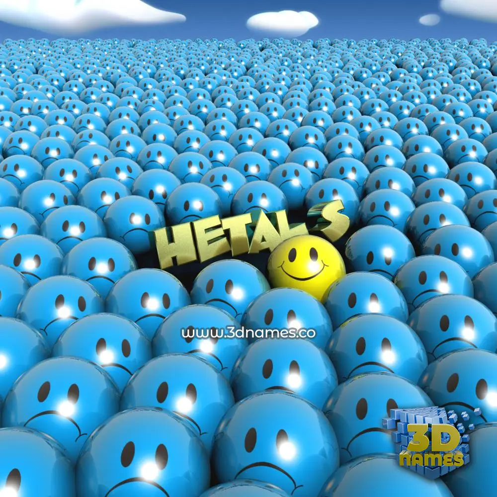 hetal s in Special Smileys style - 3D name wallpaper