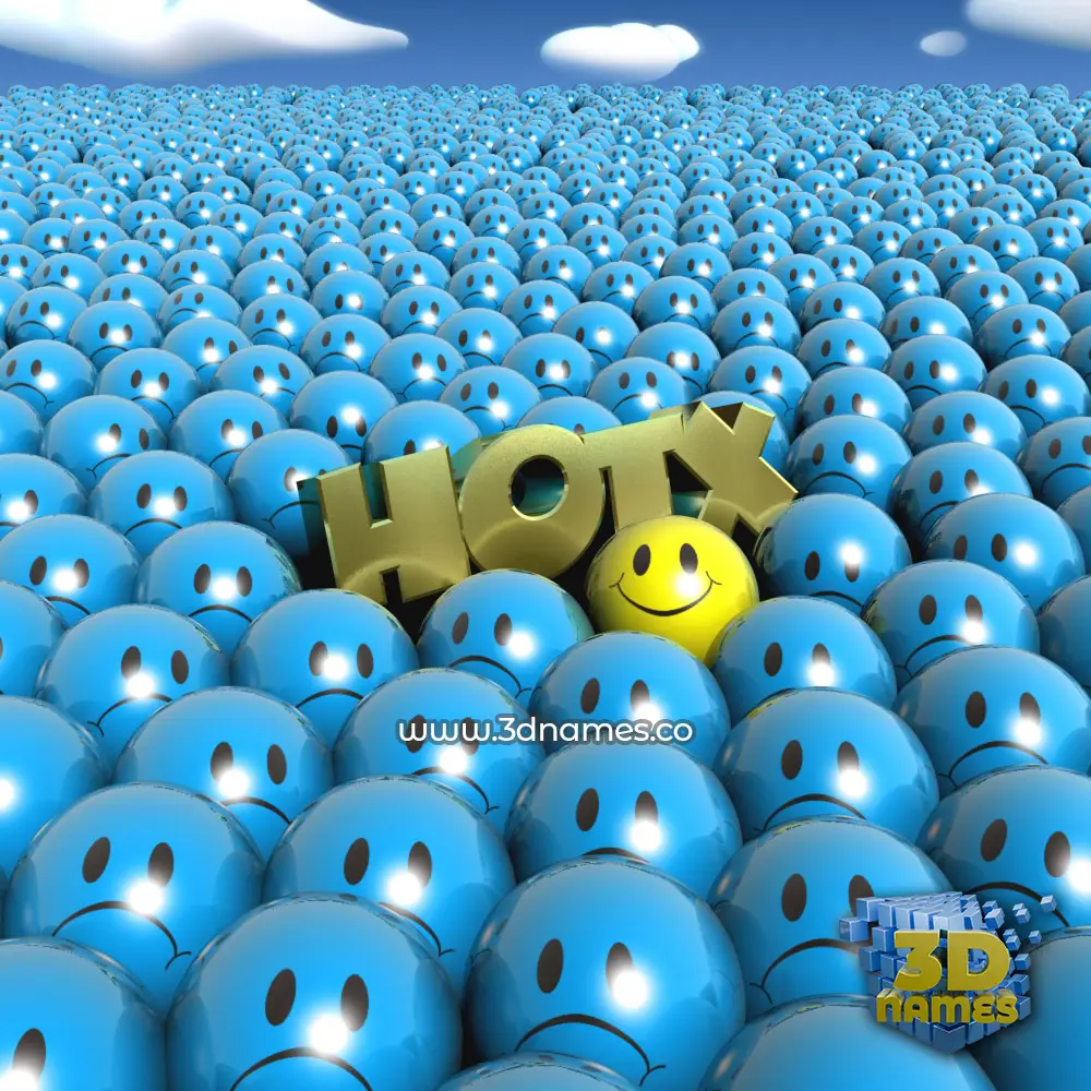 hotx in Special Smileys style - 3D name wallpaper
