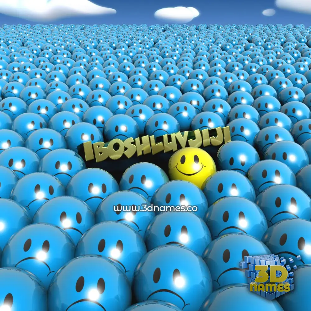 iboshluvjiji in Special Smileys style - 3D name wallpaper