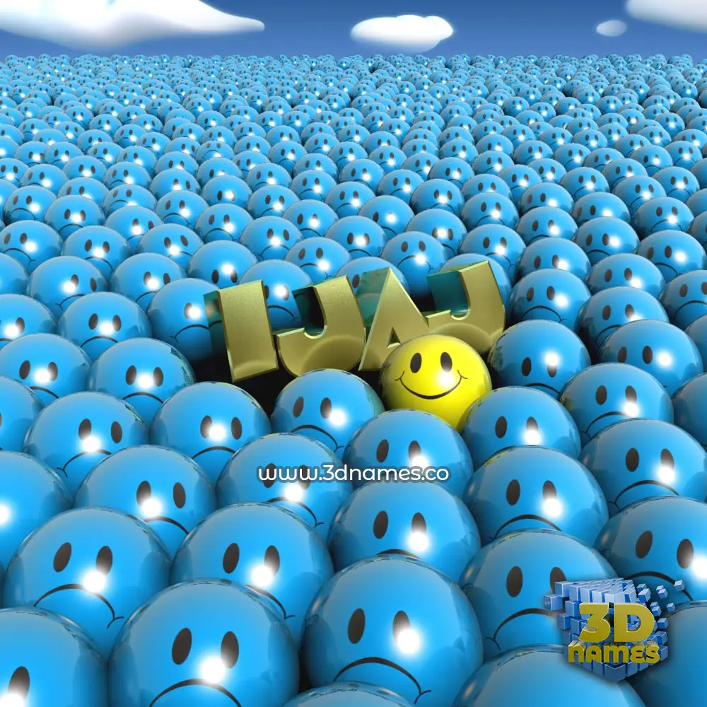 ijaj in Special Smileys style - 3D name wallpaper