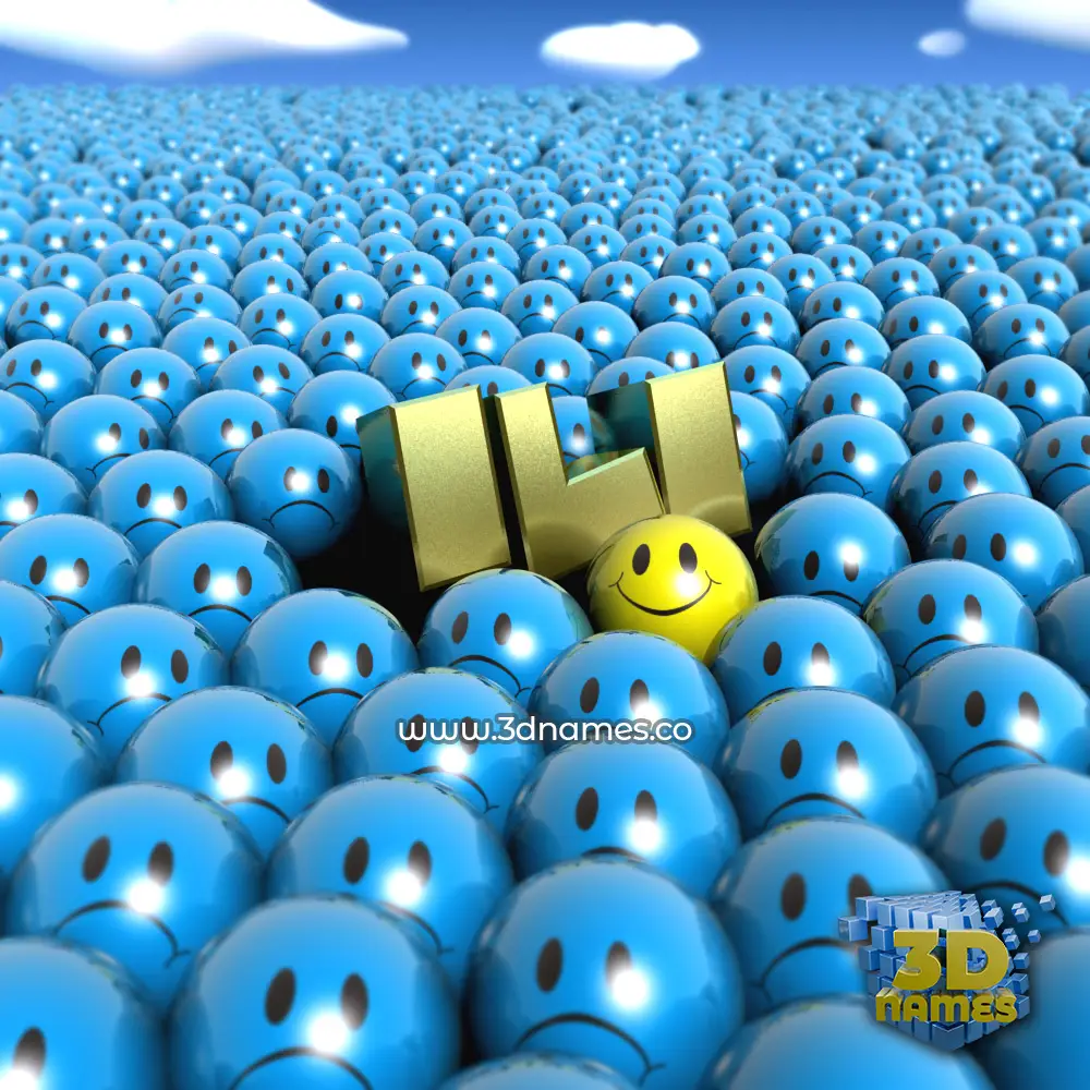ili in Special Smileys style - 3D name wallpaper